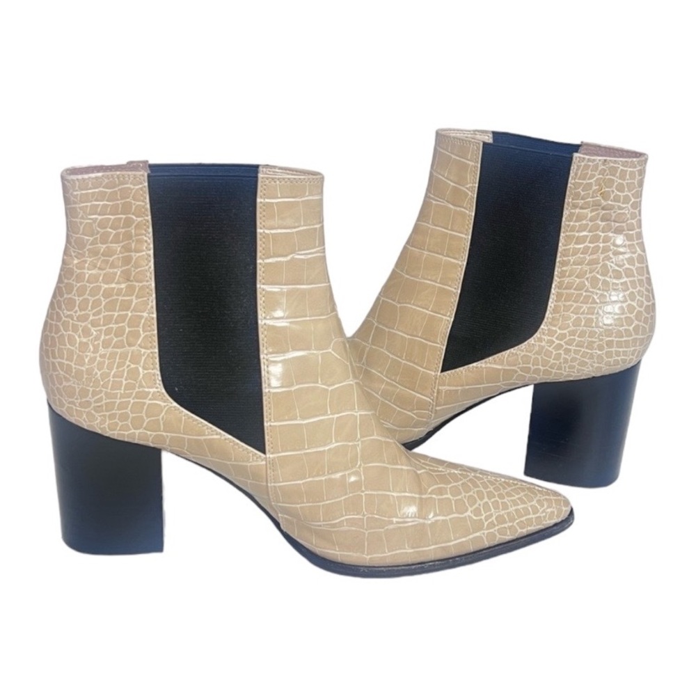House of Harlow 1960 X Revolve Nick Bootie in Nude Croc size 10